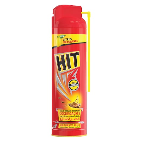 Hit Red Crawling Multi Insect Killer Spray Citrus Fragrance 400ml