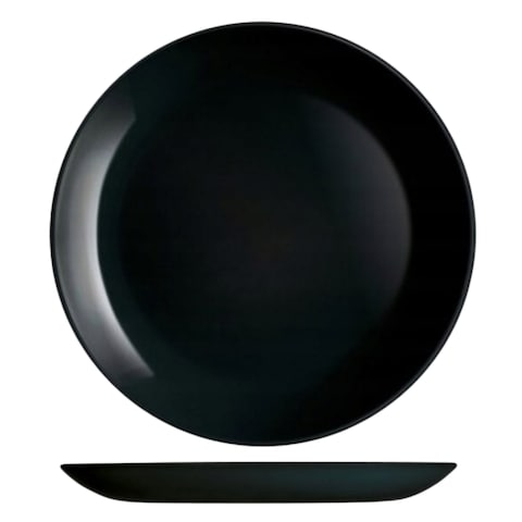 Luminarc Diwali Colours Round Dinner Plate 25cm Black