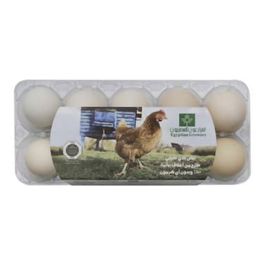 Egyptian Growers Baladi Eggs - 10 Pieces