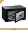 Rubik Digital Safe Box With Keypad And Key Lock For Money Cash Jewelry Office Home Hotel Security (20x31x20cm) Black