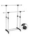Generic - Metal Adjustable Cloth Rack Hanger 132.24832235.18 Silver/Black