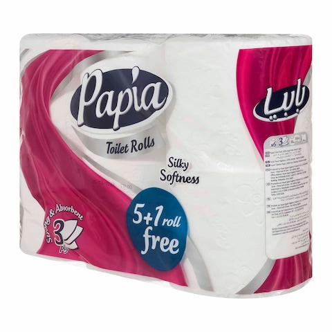 Papia Toilet Rolls - 6 Rolls