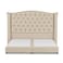 In House Al Dimashqi Linen Bed Frame - King - 200x200cm - Light Beige