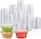 Lavish 2 Oz. Clear Plastic Disposable Portion Cups With Lids, [100 Pcs ] Sampling Cups, Portion Control Cups