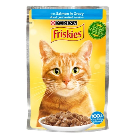 Purina Friskies Salmon In Gravy Wet Cat Food 85g