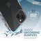 Moxedo 3 in 1 Protection Pack, Tempered Glass Screen Protector, Clear Case and Camera Lens Protector Compatible for iPhone 14 Plus (Clear)