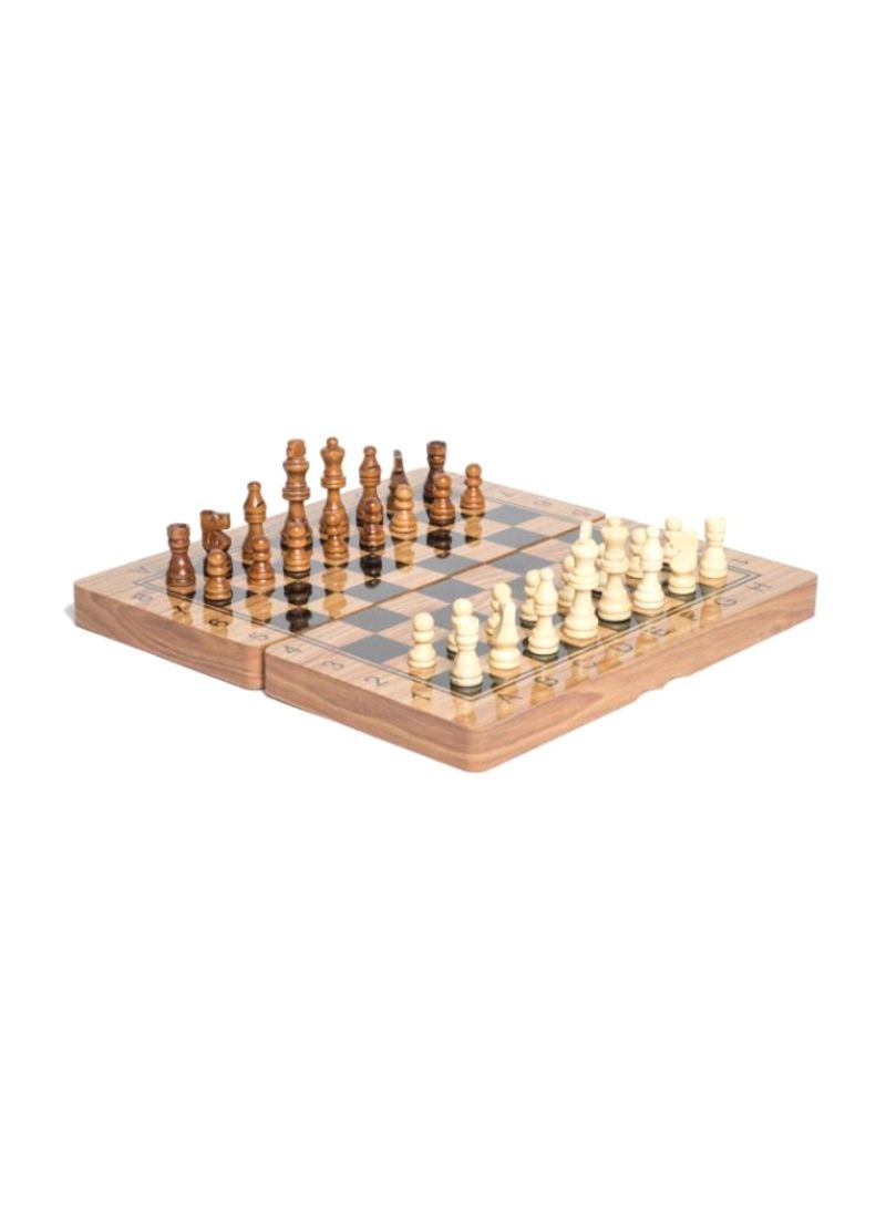 Buy Generic 3-In-1 Folding Wooden Wood Chess Set Online | Carrefour KSA