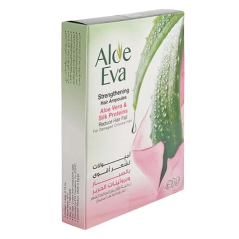 Aloe Eva Strenghtening Hair Ampoules With Aloe Vera &amp; Silk Proteins - 4 Pieces