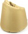 Luxe Decora Fabric Bean Bag With Filling (M, Beige)
