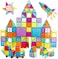 Neoformers Magnetic Building Tiles, 110 Pcs 3D Blocks Set For Kids, Stem Educational Preschool Magnet Toys Toddlers Boys Girls 3 4 5 6 7 8 Year Old With 2 Cars