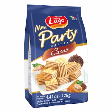 Gastone Lago Mini Party Cocoa Cubes Wafers 125g