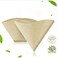 100-Piece Unbleached Coffee Filter Paper Beige 13.4cm