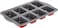 Flamingo Muffin Pan 8 Cup, Red/Black, 36 X 22.4 X 3.9 cm