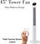 Khind 45 Inch Tower Fan With 7.5 Hour Timer Function, Whisper-Quiet Operation, Touch Screen And Overheat Protection, Space-Saving Design, Ideal For Bedrooms And Offices, White - FD301R