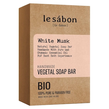 Le Sabon Natural Vegetal Soap Bar White Musk 200g