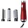 Professional 3 in 1 Negative Ionic Hot Air Straightener Comb Red