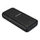 TotuLife Fame Series Power Bank Black 20000mAh And Smart Series 3-In-1 Data Sync Charging Cable Black