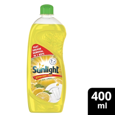 Sunlight Dishwashing Liquid Lemon Turbo Local 400Ml