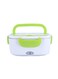 Generic Multifunctional Portable Electric Heating Lunch Box Green/White 9.37 x 6.69 x 4.25inch
