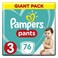 Pampers Baby-Dry Pants Diapers With Aloe Vera Lotion Size 3 (6-11kg) 76 Pants