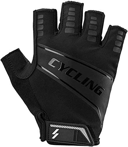 Aiwanto Half Finger Hand Gloves Riding Gloves Sports Gloves Gym Gloves Exercise Gloves Hiking Gloves(Large)