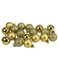 Christmas Balls Shiny Matt Glitter Gold 3cm 36Ct