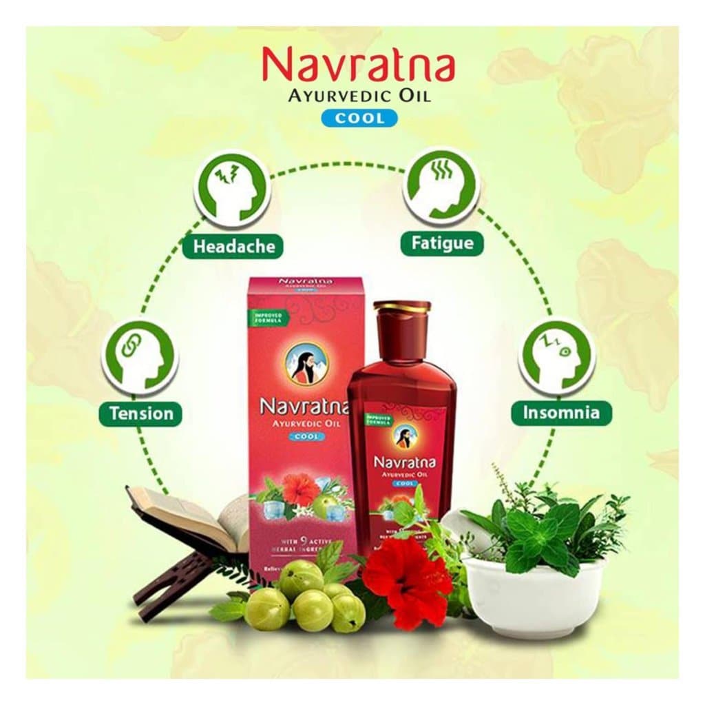 Buy HIMANI NAVRATNA HERBAL OIL COOL HEAD BODY MASSAGE 500ML Online Carrefour Kuwait