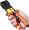 Petechtool Rj45 Crimp Tool Ethernet Pass Thru Crimper For Crimping Cat6 Cat5 Cat5E Through Connectors And Rj12 Plug Ends With 50Pcs Connectors, Cable Tester Mini Wire Stripper