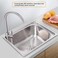 RACO Asahi Kitchen Sink, High grade Single Bowl Suitable for Marble Slab, Stainless Steel Kitchen Sink-Chrome Finish Single Bowl(480x480)