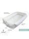 Moon Baby Lounger Baby Nest Co-Sleeping For Baby, Ultra Soft Cotton &amp; Breathable Anti Dustmite Portable Adjustable Newborn Lounger Crib Bassinet Newborn Shower Gift Essential Baby Nest