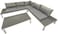 Yulan Outdoor 5 Seater Outdoor Aluminium Lounge Setting Corner Sofa Set W/Cushions Yl21511-495