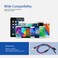 Generic-USB 3 in 1 Charging Cable with Micro USB/Type-c/Lighting for iPhone Xiaomi Huawei Samsung Nylon Braided Multiple USB Multifunction