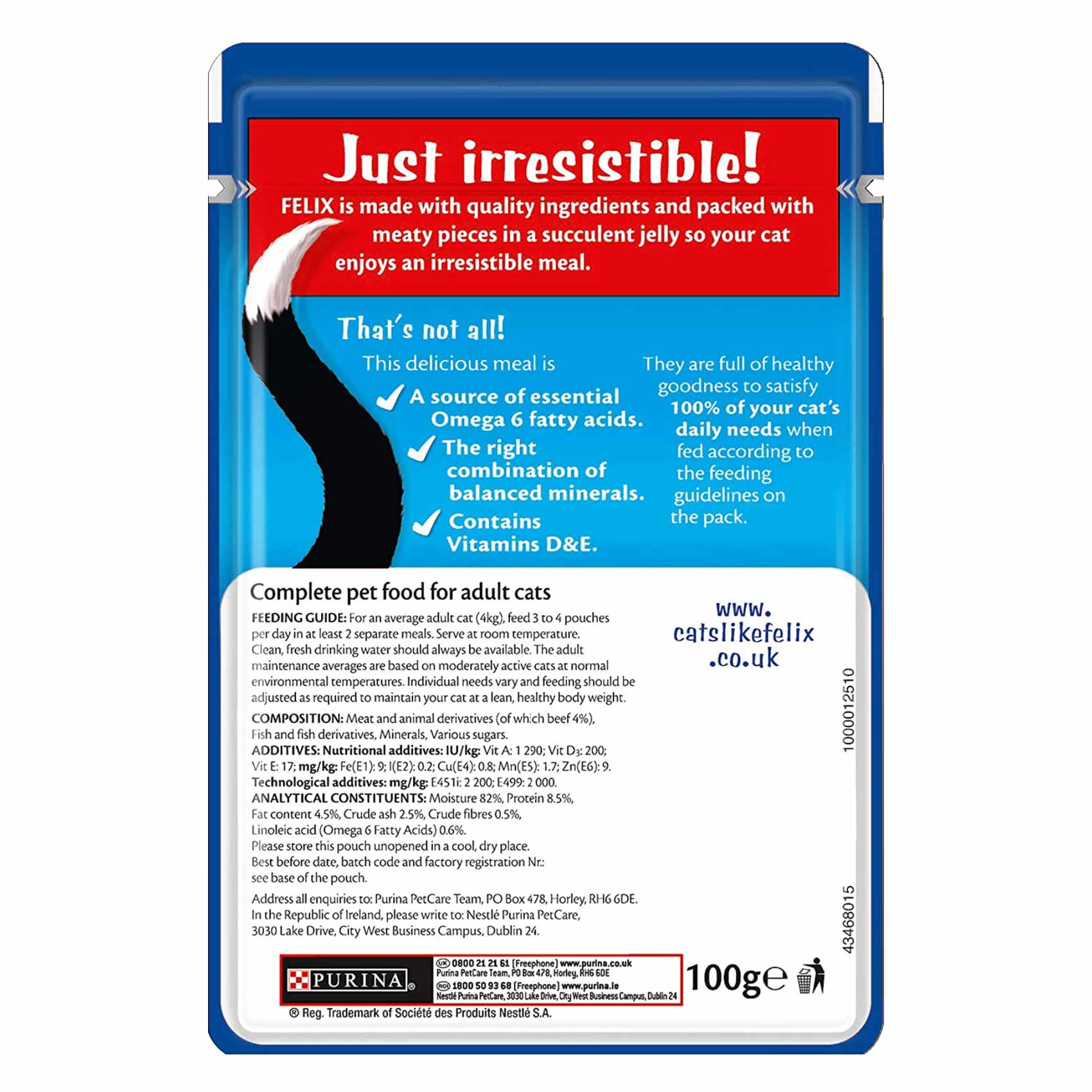 Purina Cat Food Felix Beef In Jelly 85 Gram product thumbnail 2