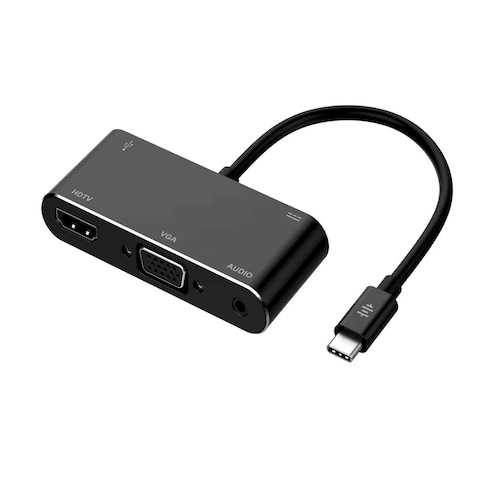 Usb c hub vga hdmi sale