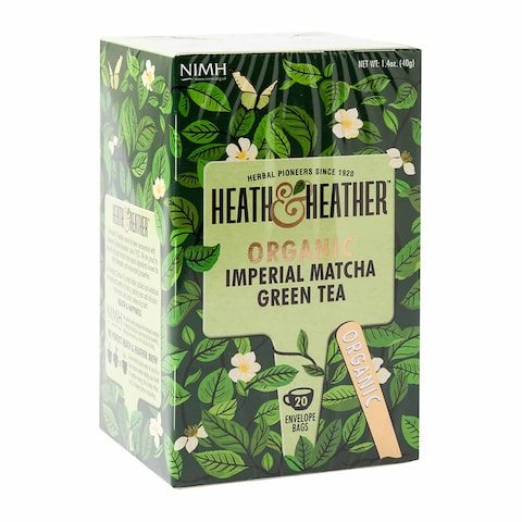 Heath &amp; Heather Organic Imperial Matcha Tea - 20 Bags