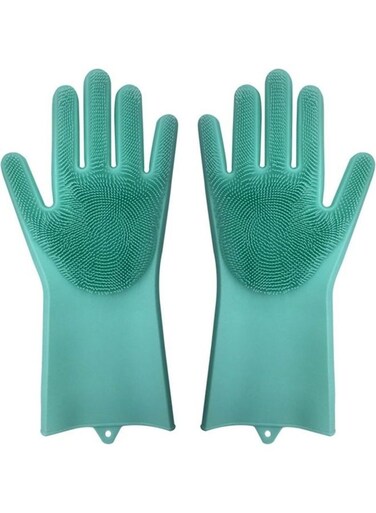 Generic Pair Of 1 Magic Dish Washing Gloves Green 40x16x7cm