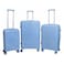 Excalibur Luggage Hard Trolley Light Blue 3 PCS