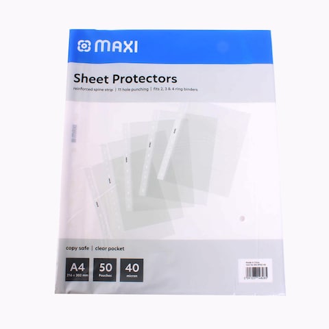 Maxi Sheet Protectors A4 50 PC