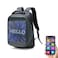 Edragonmall - Crony Led Display Backpack Us-B002 B Novelty Smart Led Backpack Fashion Black Customizable Laptop Backpack Creative Christmas Gift School Bag