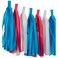 Pink Blue &amp; White Tassel Garland