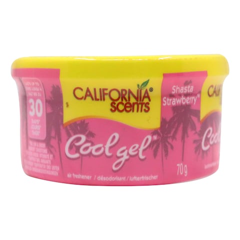 California Scents Shasta Raspberry Cool Gel Air Freshener Clear 70g