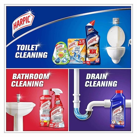 Harpic Fresh Power Toilet Cleaning Blocks - Summer Breeze Scent - 35 gram