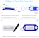 Generic 20 Pack Plastic Key Tags With Split Rings Label Window Assorted Colors