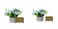 Aiwanto Flower vase Artificial Flowers With Vase  Decoration Home Decor Piece Tabletop Decoration(2Pcs)