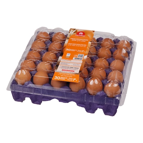 Carrefour Fresh Medium Brown Eggs 30 PCS