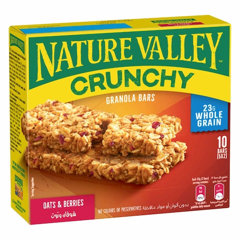 Buy Nature Valley Crunchy And More Oats And Berries Granola Bars 210g in Saudi Arabia