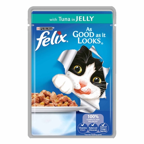 Purina Felix As Good As It Looks Salmon In Jelly Wet Cat Food For Kitten 85g