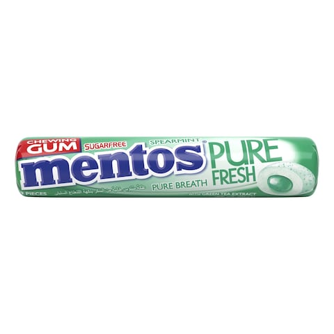 Mentos Pure Fresh Sugar-Free Spearmint Flavour Chewing Gum 15.75g