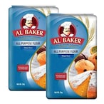 Buy Al Baker All Purpose Flour 2kg Pack of 2 in UAE