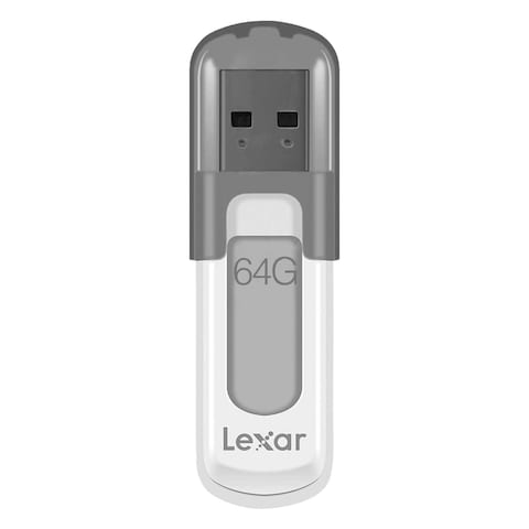 Lexar Jump Drive V100 64GB USB 3.0 Flash Drive Gray